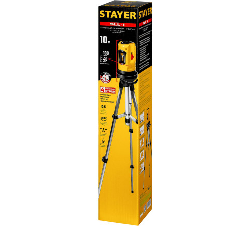 STAYER 10 м, лазерный нивелир, Professional (34960-1) купить в Сочи STAYER 10 м, лазерный нивелир, Professional (34960-1) купить в Сочи