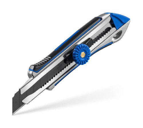 ЗУБР Титан-В, 18 мм, металлический обрезиненный нож с винтовым фиксатором, Профессионал (09174) купить  в Сочи