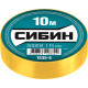 СИБИН 15 мм х 10 м, 5 000 В, желтая, изолента ПВХ (1235-5) купить  в Сочи