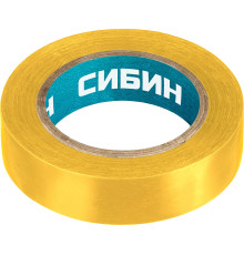 СИБИН 15 мм х 10 м, 5 000 В, желтая, изолента ПВХ (1235-5)