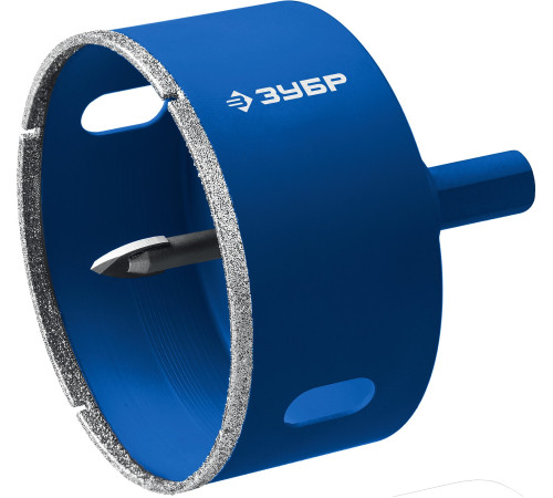 ЗУБР АГК, d 102 мм, (центр. сверло, трехгр. хвост, Р60), алмазная коронка, Профессиона (29850-102) купить  в Сочи