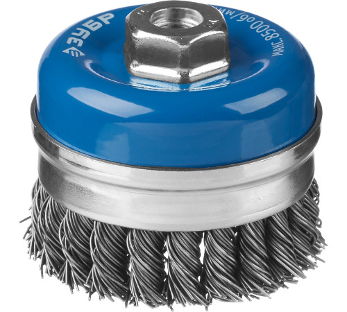 ЗУБР 80 мм, стальная проволока 0.8 мм, чашечная щетка-крацовка для УШМ, Профессионал (35271-080) купить  в Сочи