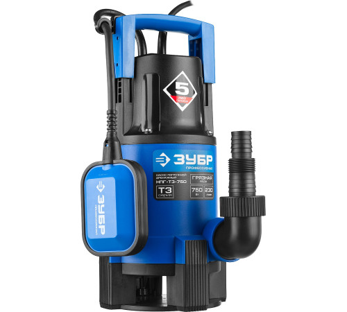 ЗУБР 750 Вт, дренажный насос для грязной воды, Профессионал (НПГ-Т3-750) купить  в Сочи
