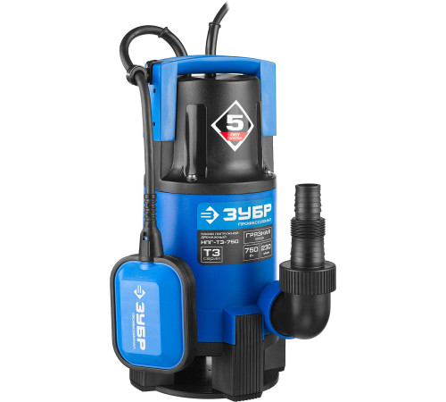 ЗУБР 750 Вт, дренажный насос для грязной воды, Профессионал (НПГ-Т3-750) купить  в Сочи