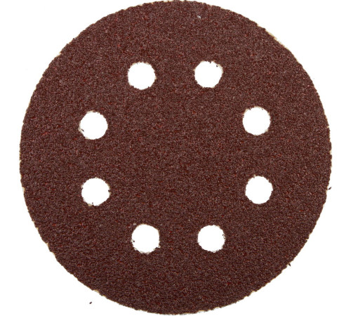 Круг шлифовальный ЗУБР ″Мастер″ универсальный, из абразивной бумаги на велкро основе, 8 отверстий, Р40, 125мм, 5шт купить  в Сочи
