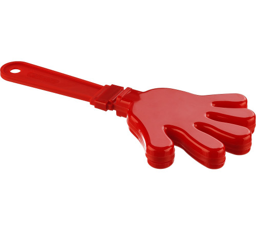 ЗУБР 28 см, пластиковая, красная, ладошка-хлопушка болельщика (69999) купить  в Сочи