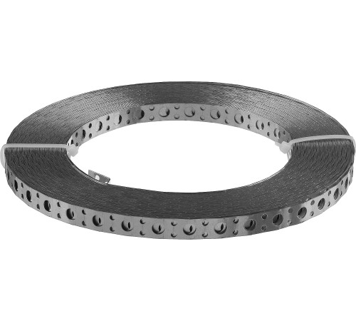 ЗУБР ПВЛ, 12 x 0.75 мм, 25 м, цинк, перфорированная вентиляционная лента прямая (310247-12-75) купить  в Сочи