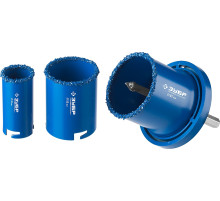 ЗУБР 5 шт, d 33, 53, 67 мм, карбид вольфрама, набор кольцевых коронок, Профессионал (33350-H5)