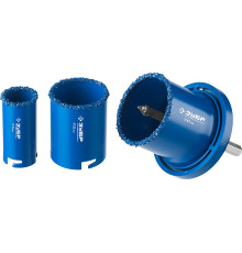 ЗУБР 5 шт, d 33, 53, 67 мм, карбид вольфрама, набор кольцевых коронок, Профессионал (33350-H5)