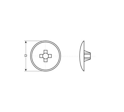 ЗУБР шлиц №2, цвет бук, 40 шт, декоративная заглушка под шуруп (4-308156-2) купить  в Сочи