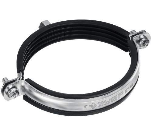 ЗУБР 4″, М8/М10, цинк, 10 шт, трубный хомут с гайкой (37880-107-116) купить  в Сочи