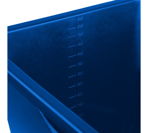 ЗУБР 60 л, первичный высокопрочный пластик, усиленный прямоугольный строительный таз (06096-65) купить  в Сочи