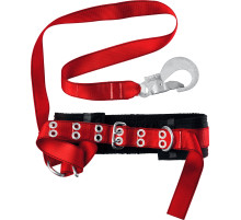 ЗУБР ПАМИР страховочный строп, фурнитура из оцинкованной стали, 2 точки крепления, размер L (1140-1440), безлямочный пояс (11585)