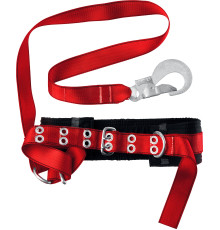 ЗУБР ПАМИР страховочный строп, фурнитура из оцинкованной стали, 2 точки крепления, размер L (1140-1440), безлямочный пояс (11585)