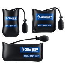 ЗУБР ПНЕВМОПОДУШКА набор 3шт: 12х19, 16х15, 13х28 см, 170кг, в чехле, универсальный пневмоклин/ монтажная подушка/ пневмодомкрат (37556-H3)