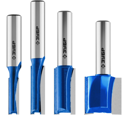 ЗУБР 4 шт, набор профильных фрез по дереву, Профессионал (28795-H4-1) купить  в Сочи