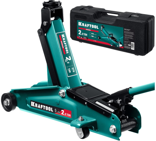 KRAFTOOL RIGID, 130 - 375 мм, подкатной домкрат с увеличенным подъемом (43452-2-K) купить  в Сочи
