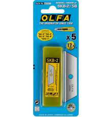 OLFA SK-4, 5 шт, 17.5 мм, из нержавеющей стали, трапециевидное лезвие (OL-SKB-2/5B)