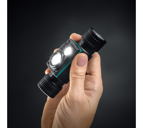 KRAFTOOL KH-7, 1000 лм, 4 режима, 3в1 аккумуляторный налобный/ручной фонарь, 2200мАч (56450) купить  в Сочи