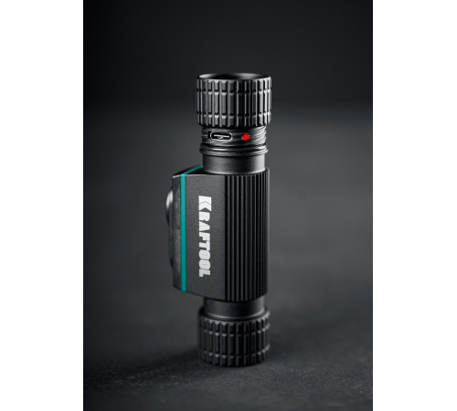 KRAFTOOL KH-7, 1000 лм, 4 режима, 3в1 аккумуляторный налобный/ручной фонарь, 2200мАч (56450) купить  в Сочи