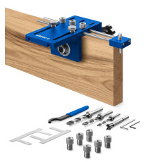 ЗУБР 4 отверстия, кондуктор для угловых соединений, в кейсе, Профессионал (30085)