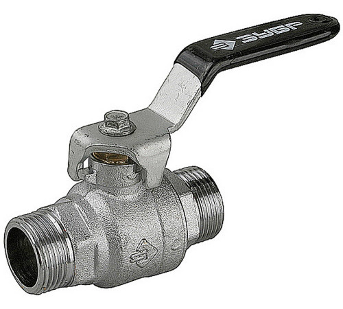 ЗУБР d 1/2″, ручка-рычаг, ″папа-папа″, полнопроходной шаровой кран (4-51322-C-1/2) купить  в Сочи
