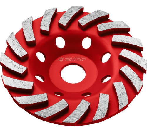 ЗУБР Турбо, d 125 мм, сегментная алмазная шлифовальная чашка (33378-125) купить  в Сочи