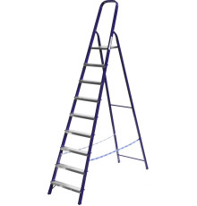 СИБИН 9 ступеней, 187 см, стальная стремянка (38803-09)