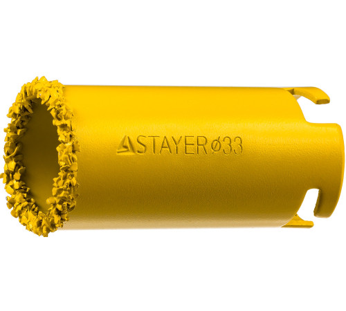 STAYER 33 мм, L 55 мм, карбид вольфрама, кольцевая коронка, Professional (33345-33) купить в Сочи STAYER 33 мм, L 55 мм, карбид вольфрама, кольцевая коронка, Professional (33345-33) купить в Сочи