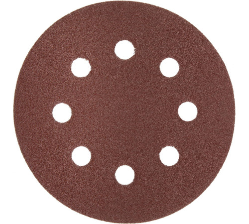 Круг шлифовальный ЗУБР ″Мастер″ универсальный, из абразивной бумаги на велкро основе, 8 отверстий, Р100, 125мм, 5шт купить  в Сочи