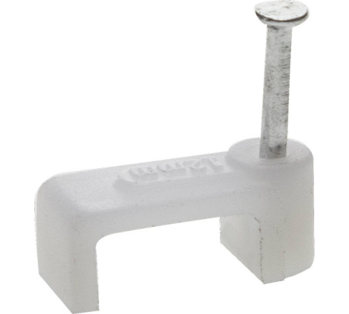 ЗУБР СД-П, 10 мм, 40 шт, прямоугольная скоба-держатель с оцинкованным гвоздем, Профессионал (45112-10) купить  в Сочи