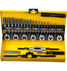 STAYER MaXCut, 32 предмета, легированная сталь, набор комплектных метчиков и плашек (28014-H32)