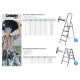 СИБИН 5 ступеней, 103 см, алюминиевая стремянка (38801-5) купить  в Сочи