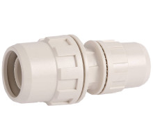 ЗУБР ШиреФит штуцер с гайкой - штуцер с гайкой, 20 мм - 16 мм, редукционный соединитель (51494-20-16)