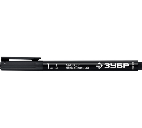 ЗУБР МП-100 черный, 1 мм перманентный маркер (06320-2) купить  в Сочи
