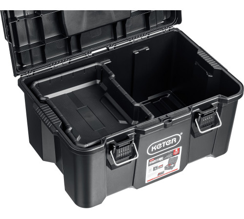 KETER STACKNROLL, 525 х 345 х 260 мм, (21″), пластиковый ящик с крышкой (38398) купить в Сочи KETER STACKNROLL, 525 х 345 х 260 мм, (21″), пластиковый ящик с крышкой (38398) купить в Сочи