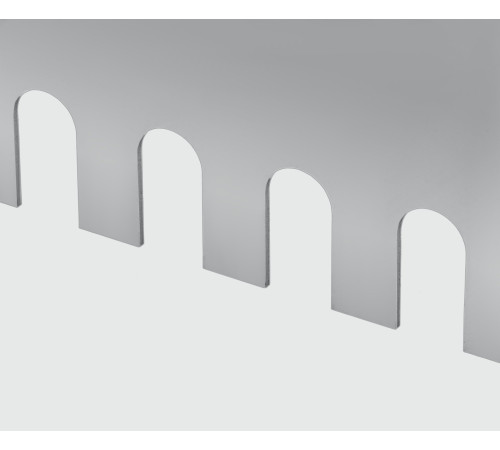 KRAFTOOL BUNKER-4 зуб 8, 10, 12 мм, полукруг 10х20 мм, нерж. сталь, Раздвижная гребенка для плитки (08081) купить  в Сочи