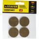 STAYER d 35 мм, 4 шт, коричневые, ЭВА, мебельные накладки (40914-35) купить в Сочи