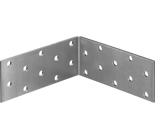 ЗУБР УКР-2.0, 40 x 100 x 100 x 2 мм, цинк, равносторонний крепежный уголок (310206-040-100) купить  в Сочи