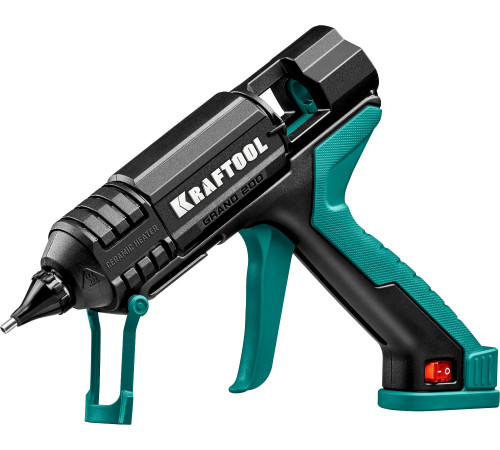 KRAFTOOL Grand 200, d 11 - 12 мм, 25 г/мин, электрический термоклеевой пистолет (06839) купить  в Сочи