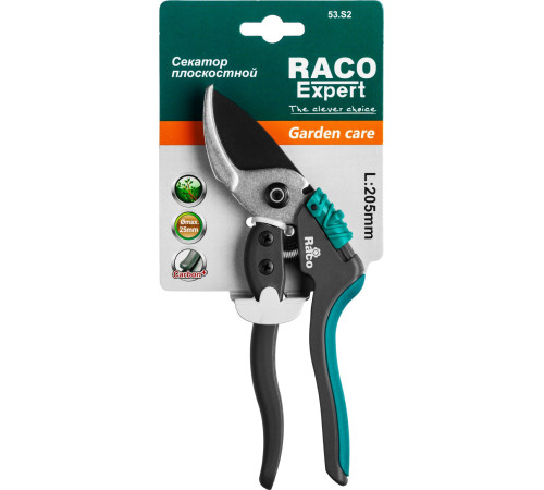 RACO S162, 205 мм, закаленная сталь, с двухкомпонентными рукоятками армированными фиберглассом, плоскостной секатор (4206-53/S162) купить  в Сочи