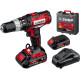 ЗУБР С1-18, 18 В, 40 Н·м, 2 АКБ (2 А·ч), ударная дрель-шуруповерт, кейс (ДШУ-185-22) купить  в Сочи