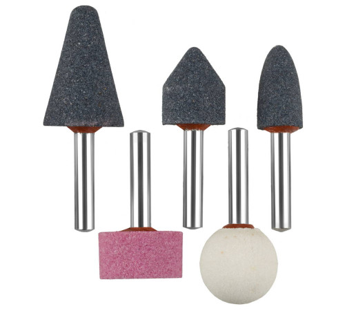 ЗУБР 5 предм., хвостовик d 6 мм, набор абразивных минишарошек-насадок (35994-H5) купить  в Сочи