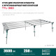 KRAFTOOL TTL-360 360х150х70 см, макс 250 кг, стол для работ с крупноформатными листовыми материалами (33253-360) купить  в Сочи