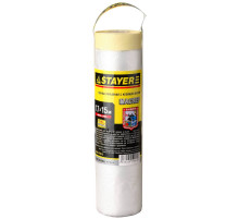STAYER 1.7 х 15 м, 9 мкм ПВД, защитная пленка-маскер с клейкой лентой (12255-170-15)