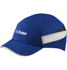 ЗУБР БИНОМ, синяя, ударопрочный корпус, укороченный козырёк 55 мм, размер от 54 до 59 см, защитная каскетка, Профессионал (11095)