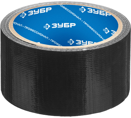 ЗУБР 48 мм, 10 м, черная, на тканевой основе, универсальная армированная лента, Профессионал (12096-50-10) купить  в Сочи