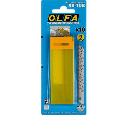 OLFA 9 х 80 х 0.38 мм, 10 шт, сегментированные лезвия (OL-AB-10B) купить в Сочи OLFA 9 х 80 х 0.38 мм, 10 шт, сегментированные лезвия (OL-AB-10B) купить в Сочи