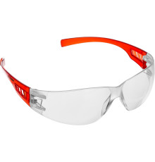 ЗУБР Мастер, открытого типа, прозрачные, широкая моностекло, облегчённые, защитные очки (110325)