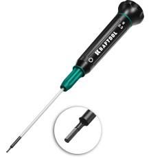 KRAFTOOL Precision, Hex0.9, отвертка для точных работ (25685-0.9)